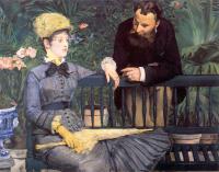 Manet, Edouard - In the Conservatory ( Study of M. and Mme Jules Guillemet)